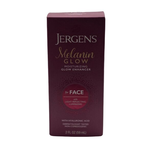 New - Jergens Melanin Glow Moisturizing Glow Enhancer for Face, 2 fl oz - Picture 1 of 5